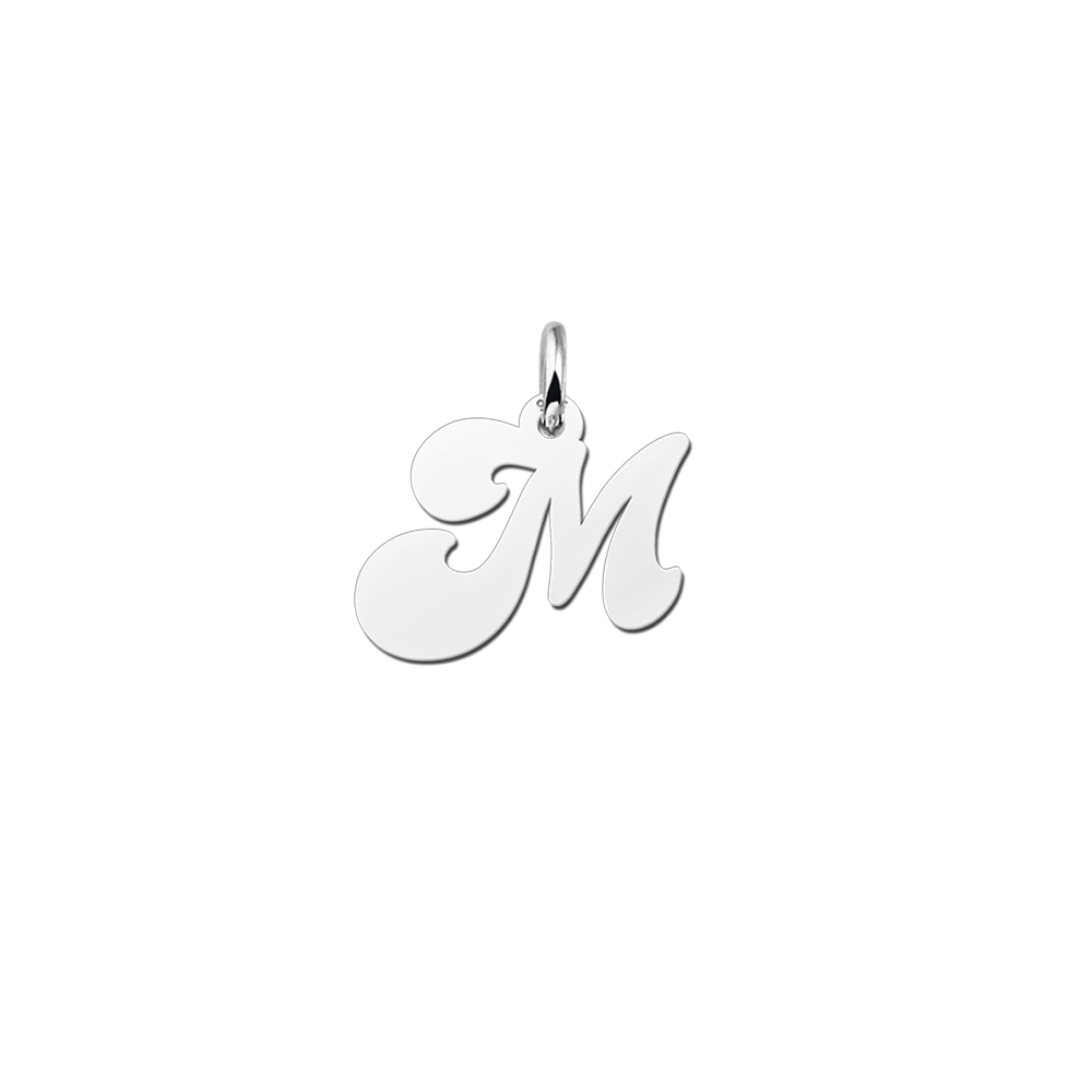 Silver Initial Pendant