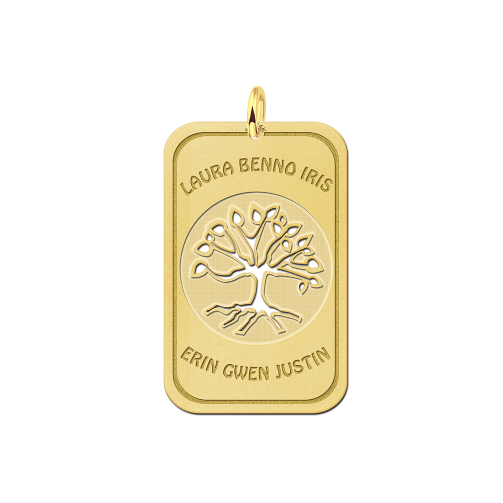 Golden Family Tree Pendant