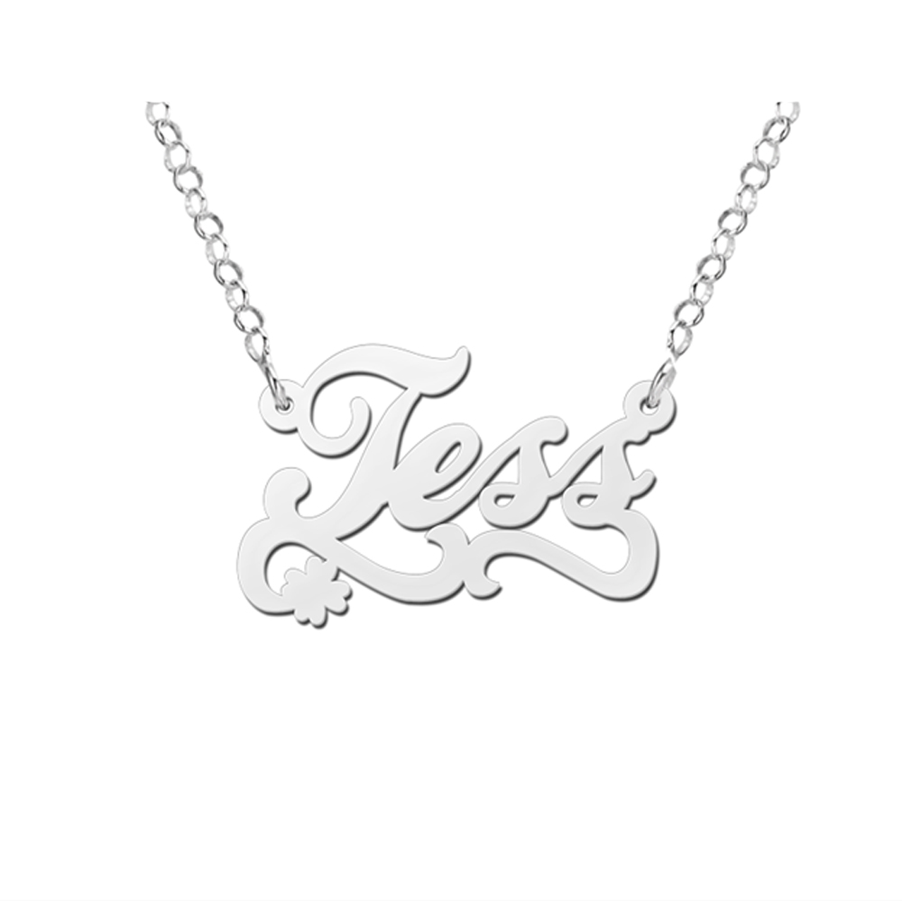 Design your own name necklace – silver