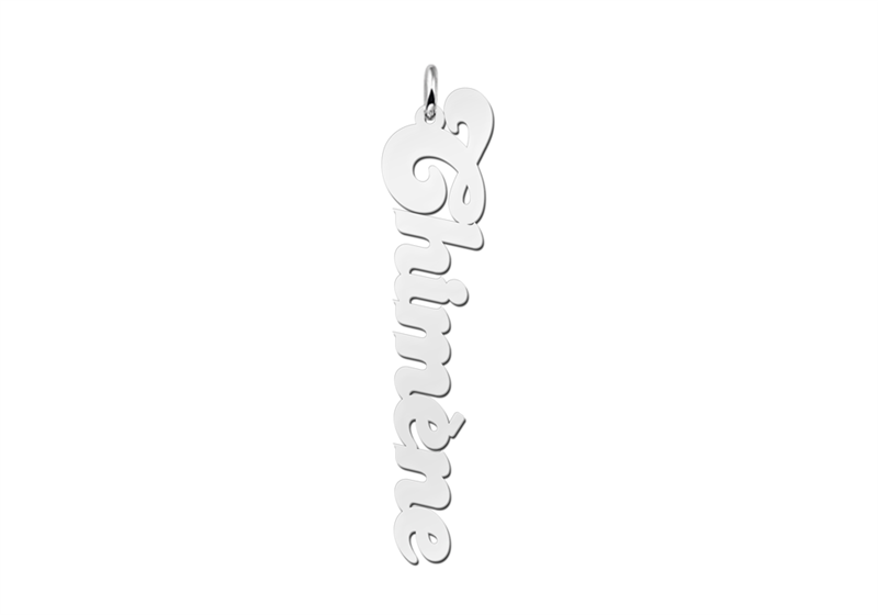 Design your own name necklace – silver