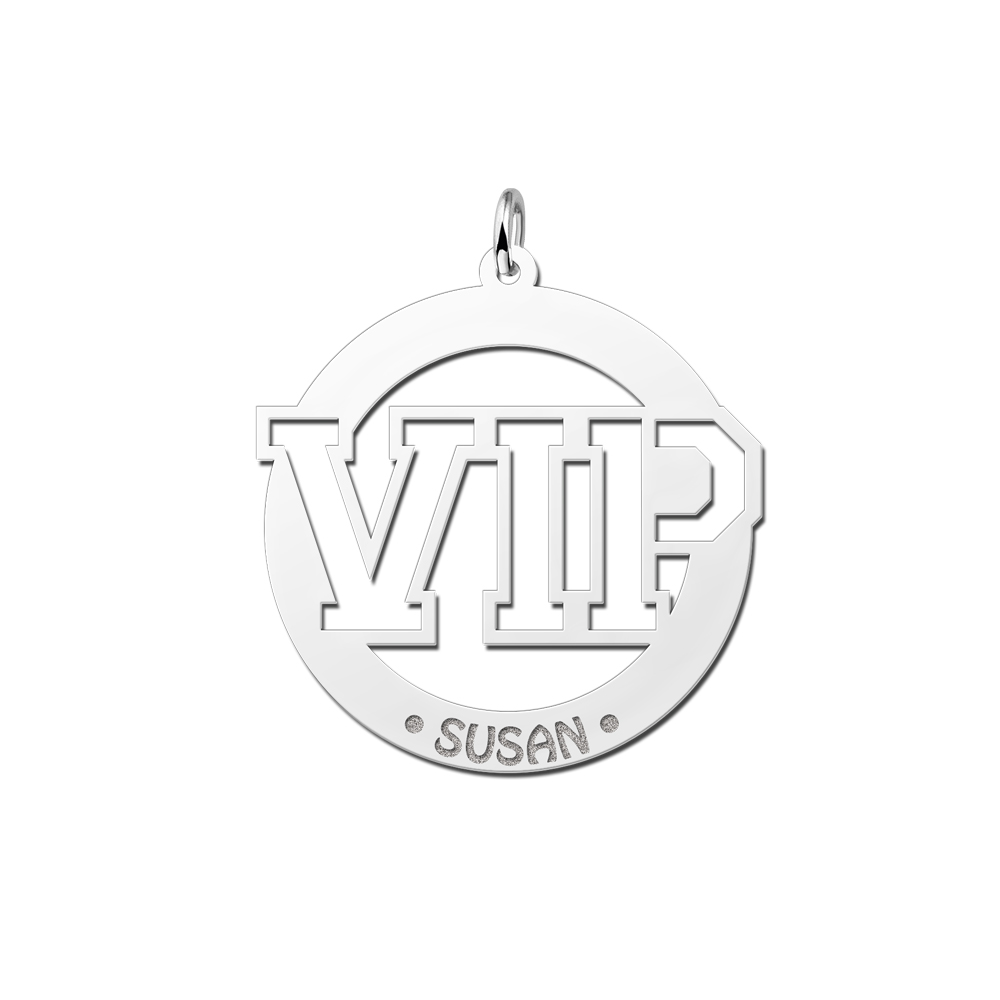 Silver namependant VIP