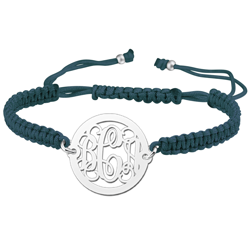 Silver Monogram Bracelet