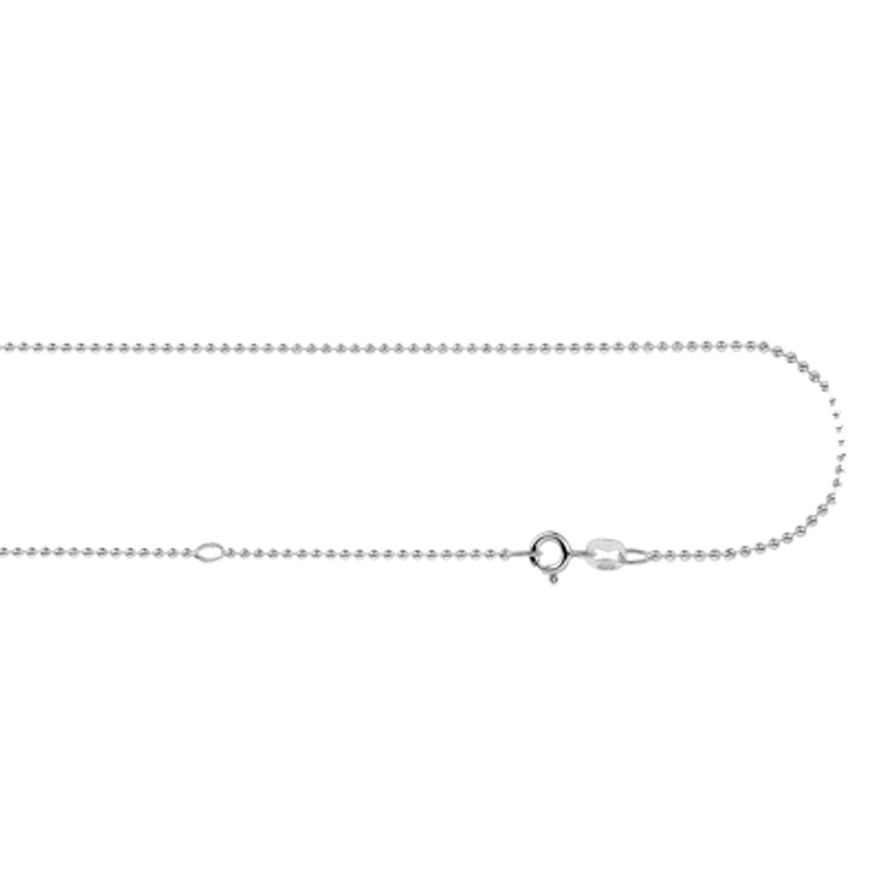 Silver ball chain necklace 38-42cm