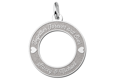 Silver Love Circle Necklace