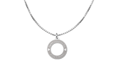 Silver Love Circle Necklace