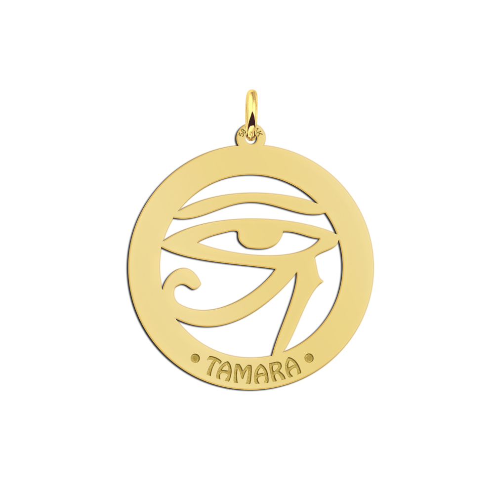 Golden namependant Horus