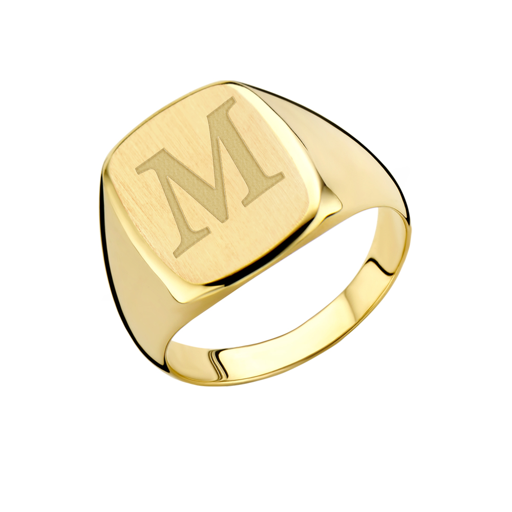 14 carat gold signet ring men