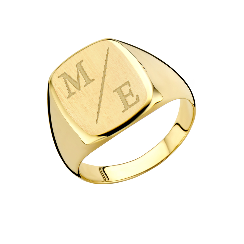 14 carat gold signet ring men