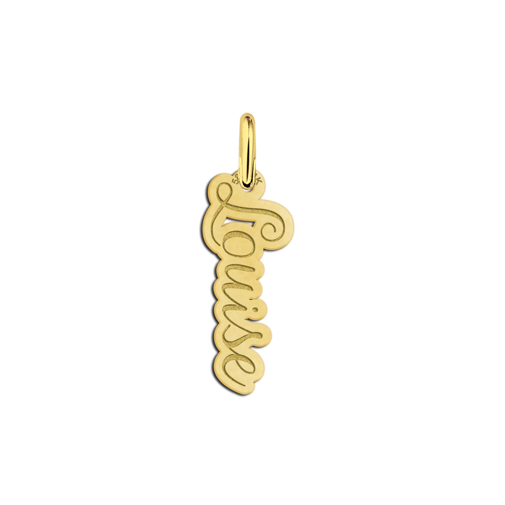 Golden name pendant model 'Louise'