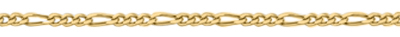 55-60cm      Gold plated Figaro chain