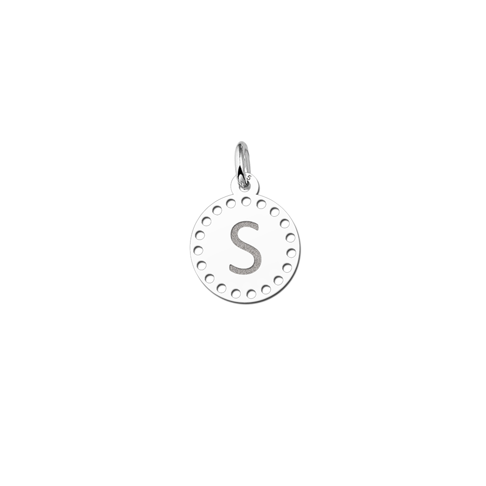 Initial pendant silver