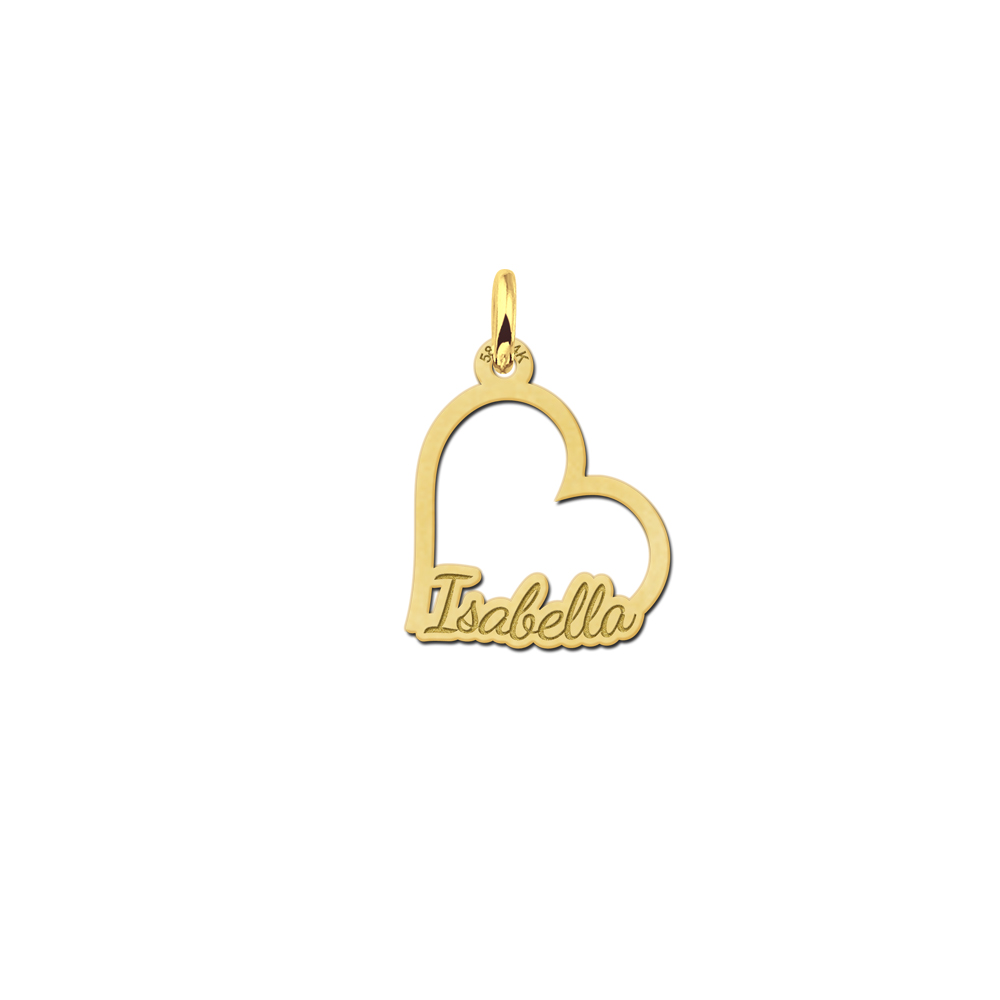 Golden Communion pendant heart