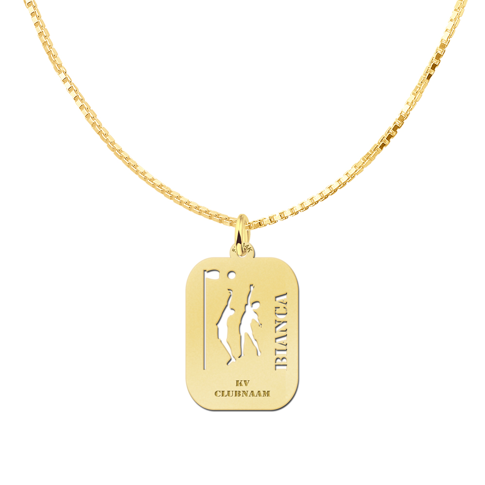 Golden Korfball Pendant