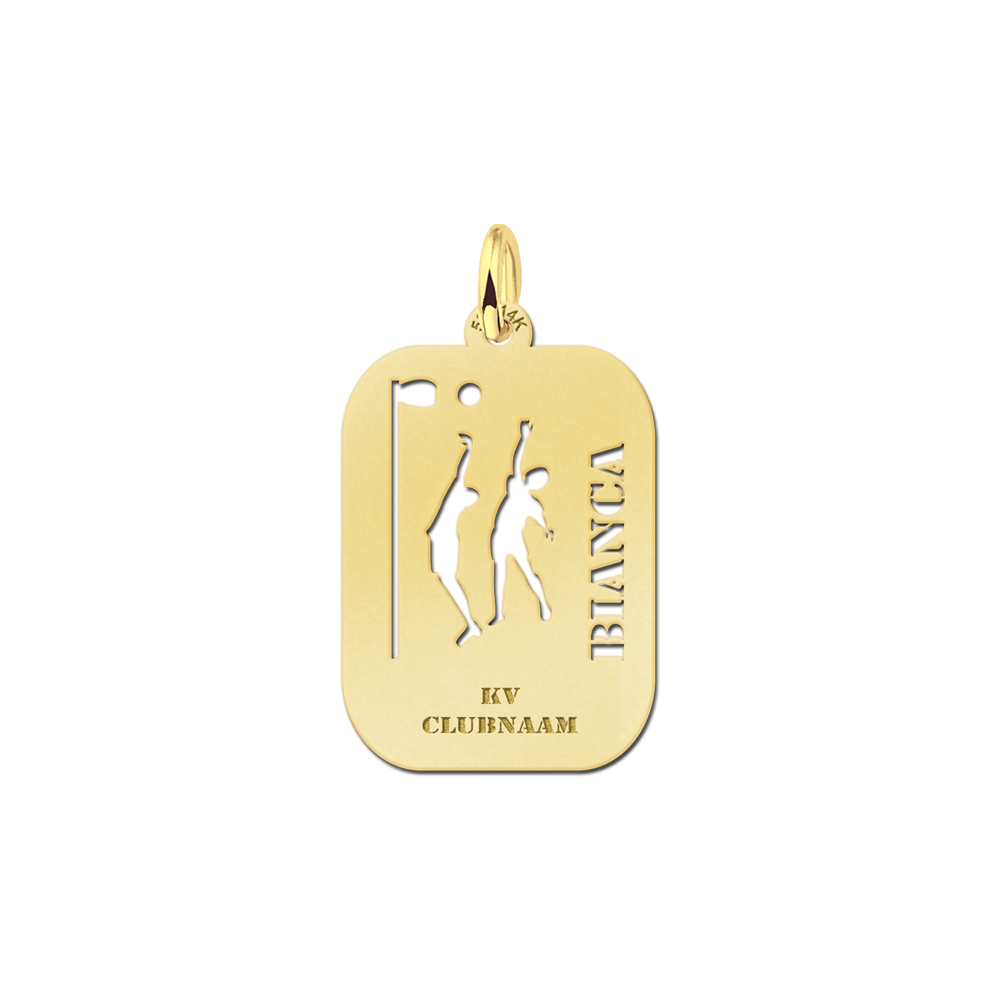 Golden Korfball Pendant