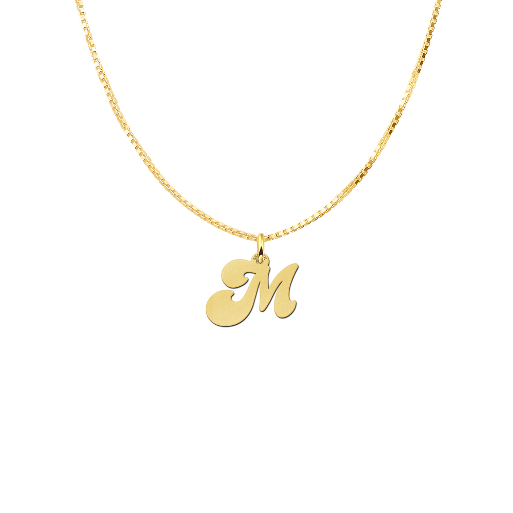 Golden Initial Pendant