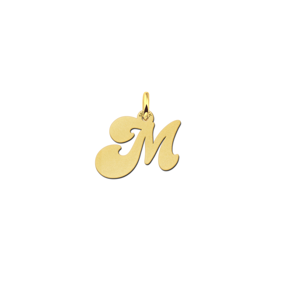 Golden Initial Pendant