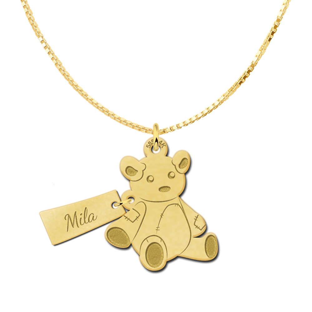 Golden pendant bear