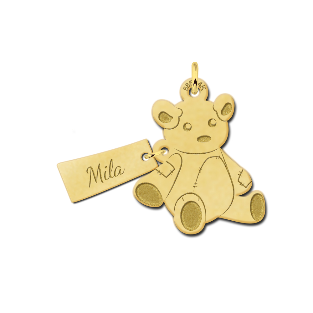 Golden pendant bear