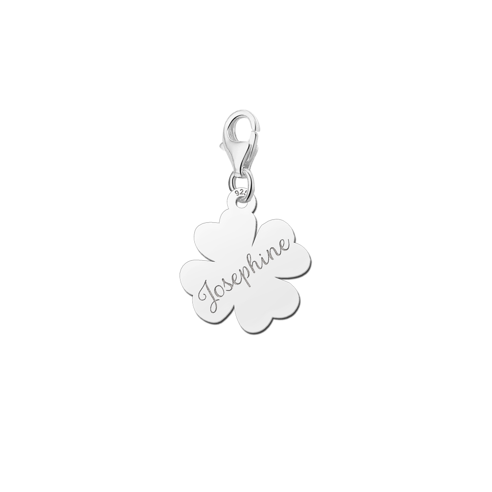 Silver Good luck charm with name