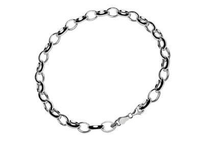 Silver Charm Bracelet For Kids 16 cm