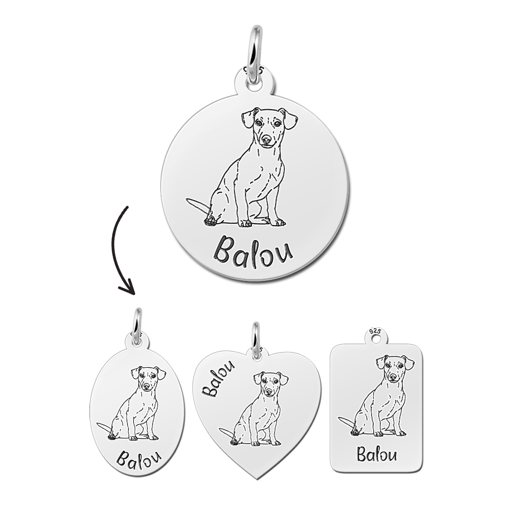 Personalised Dog Pendant Jack Russel