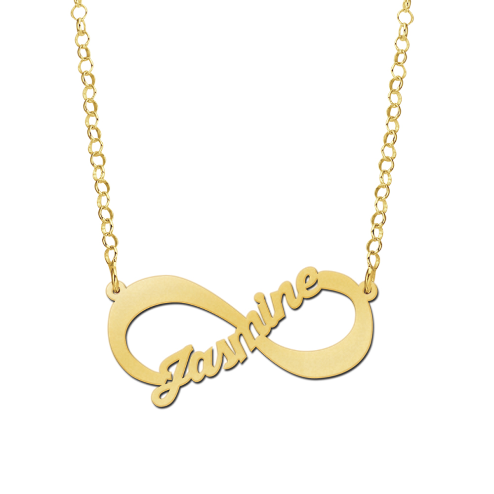 Gold Plated Infinity Name Necklace