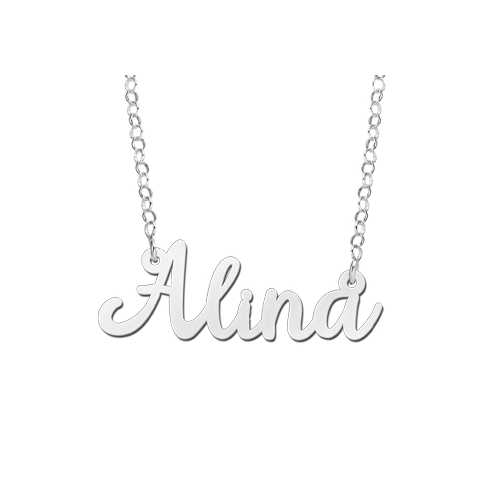 Sterling silver name necklace Alina