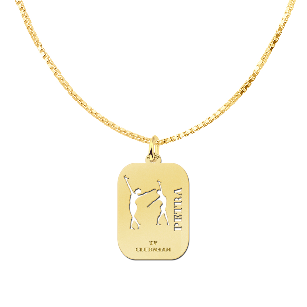 Golden Gymnastics Pendant