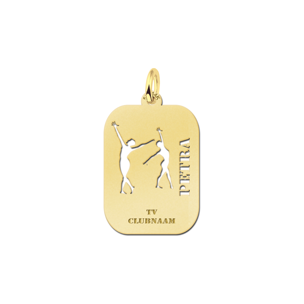 Golden Gymnastics Pendant