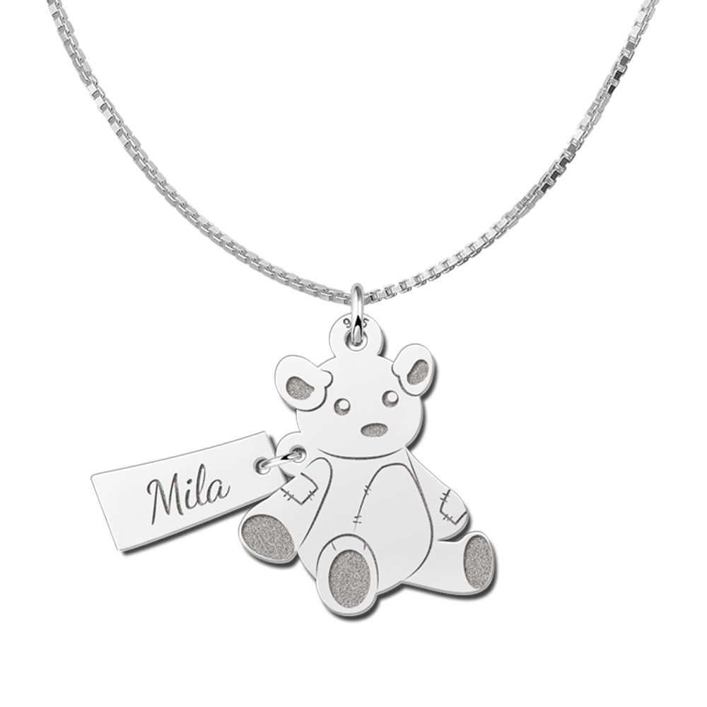 Silver pendant bear