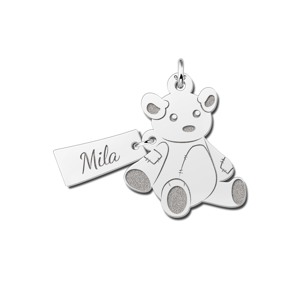 Silver pendant bear