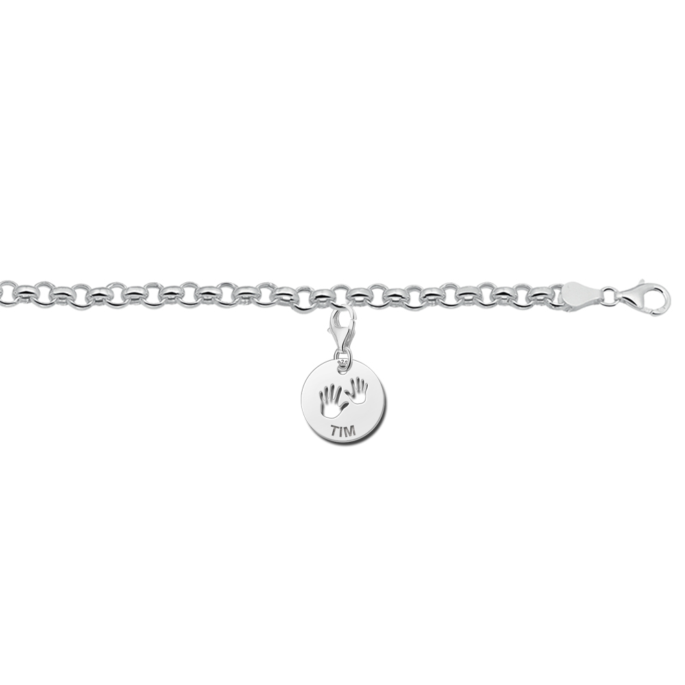 Silver Baby Charm - Baby Hands