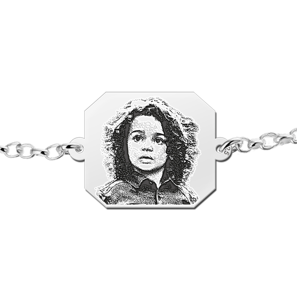 Silver Photo bracelet rectangle