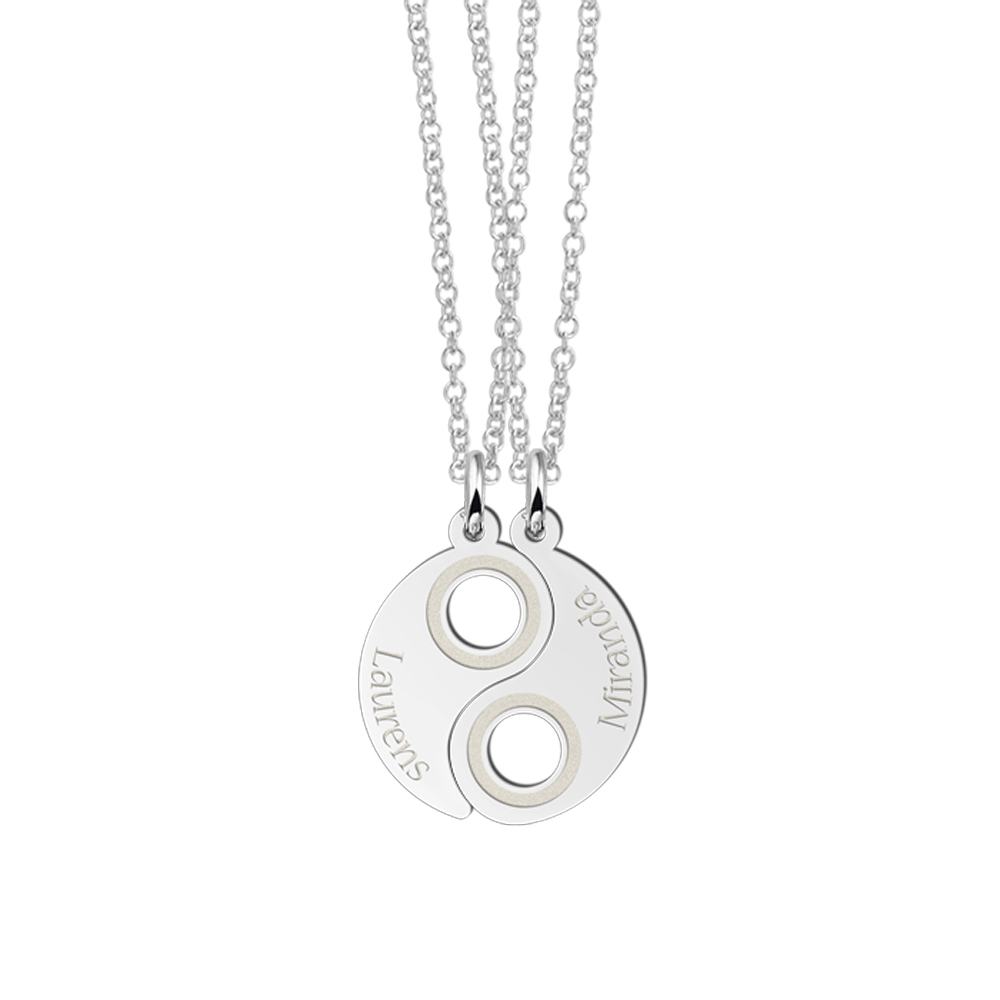 Silver Yin Yang Friendship Necklace