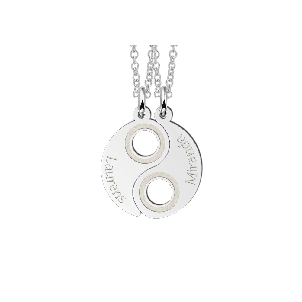 Silver Yin Yang Friendship Necklace