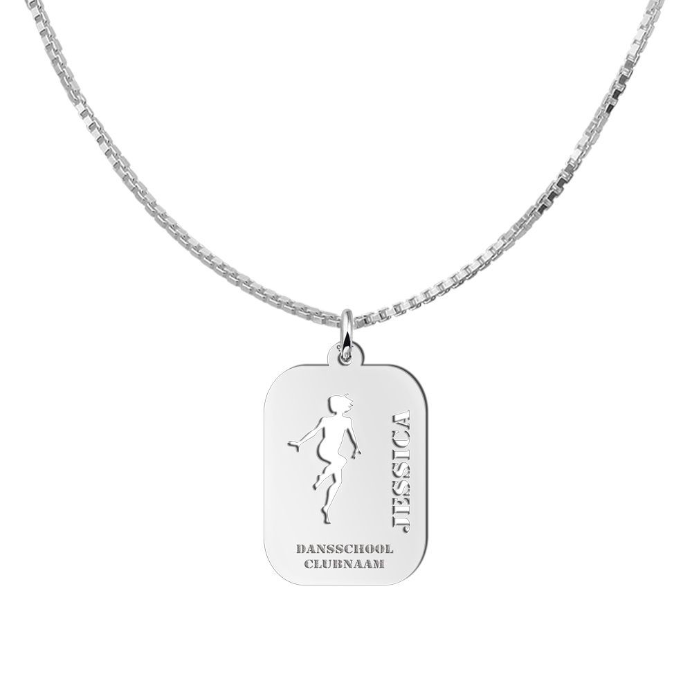 Silver dance pendant