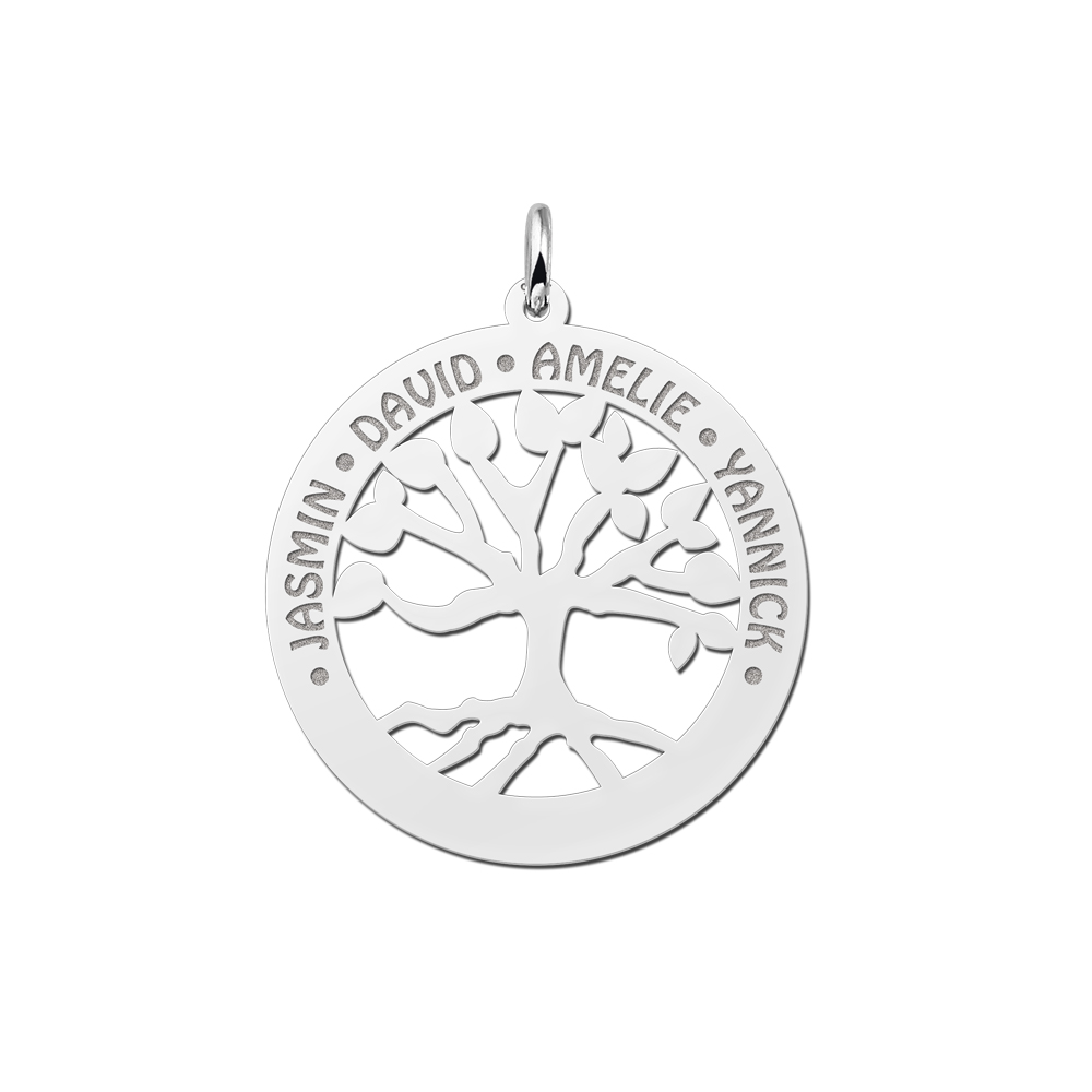 Silver Family Tree Necklace