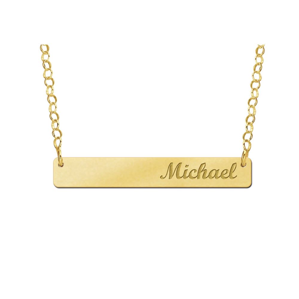 Golden Bar Necklace Medium