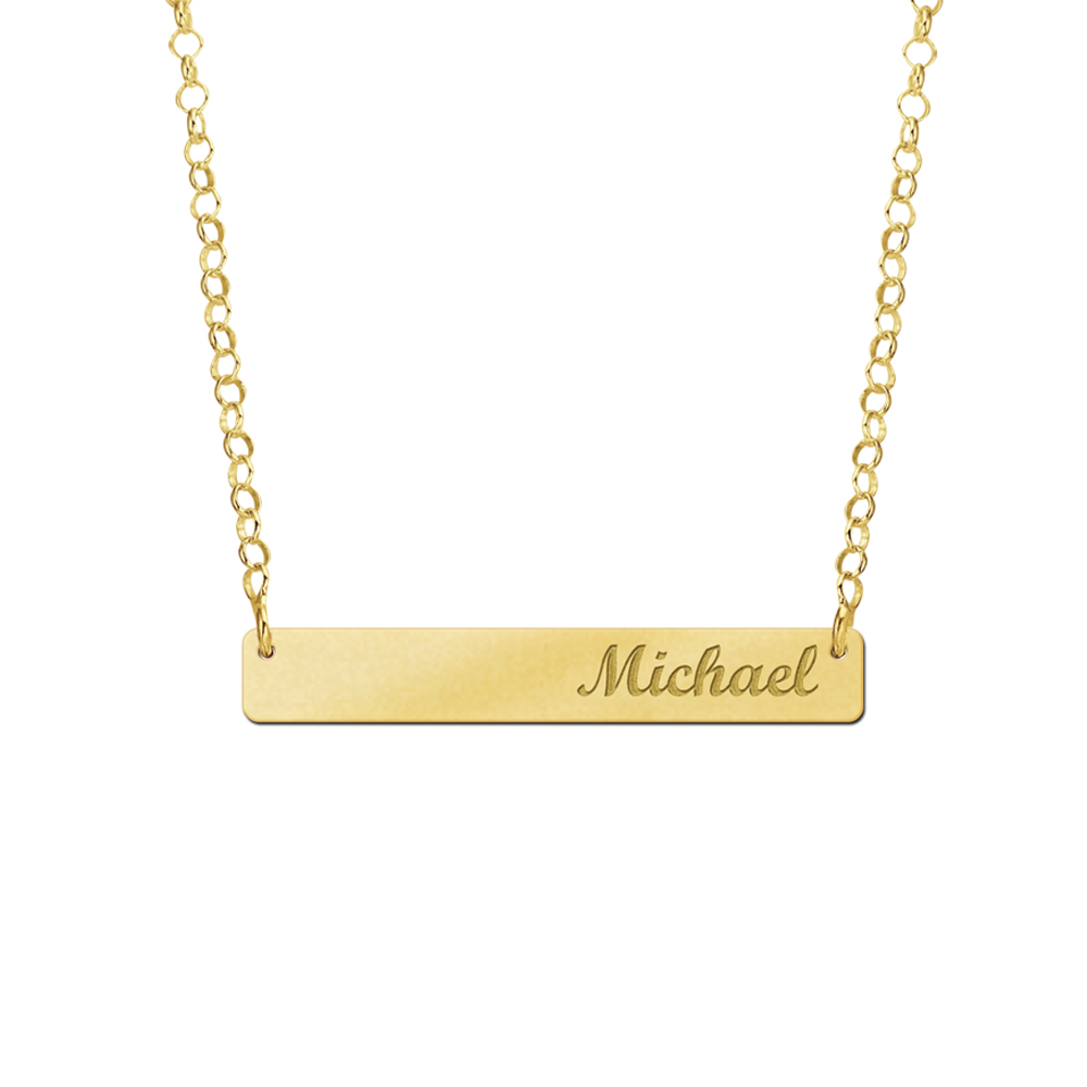Golden Bar Necklace Medium