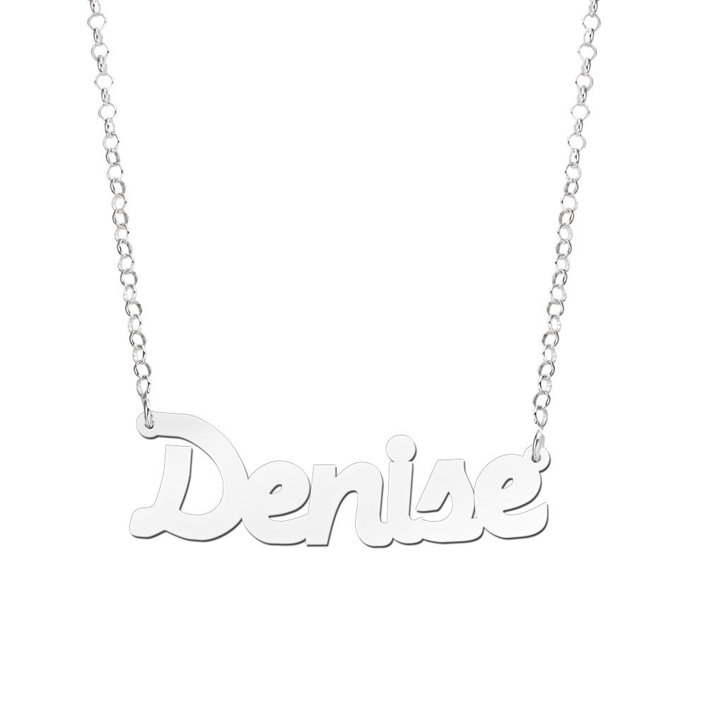 Silver Name Necklace Model Denise