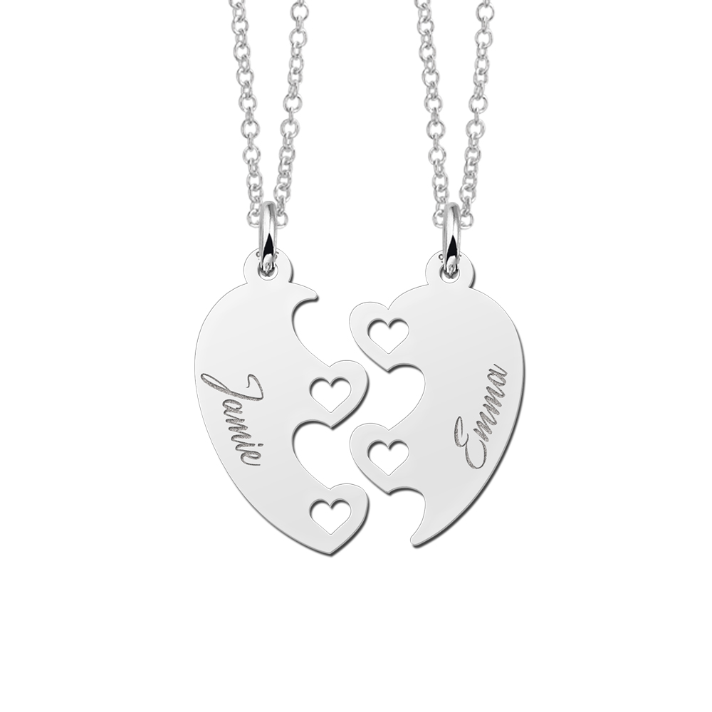Silver sales friendship necklaces