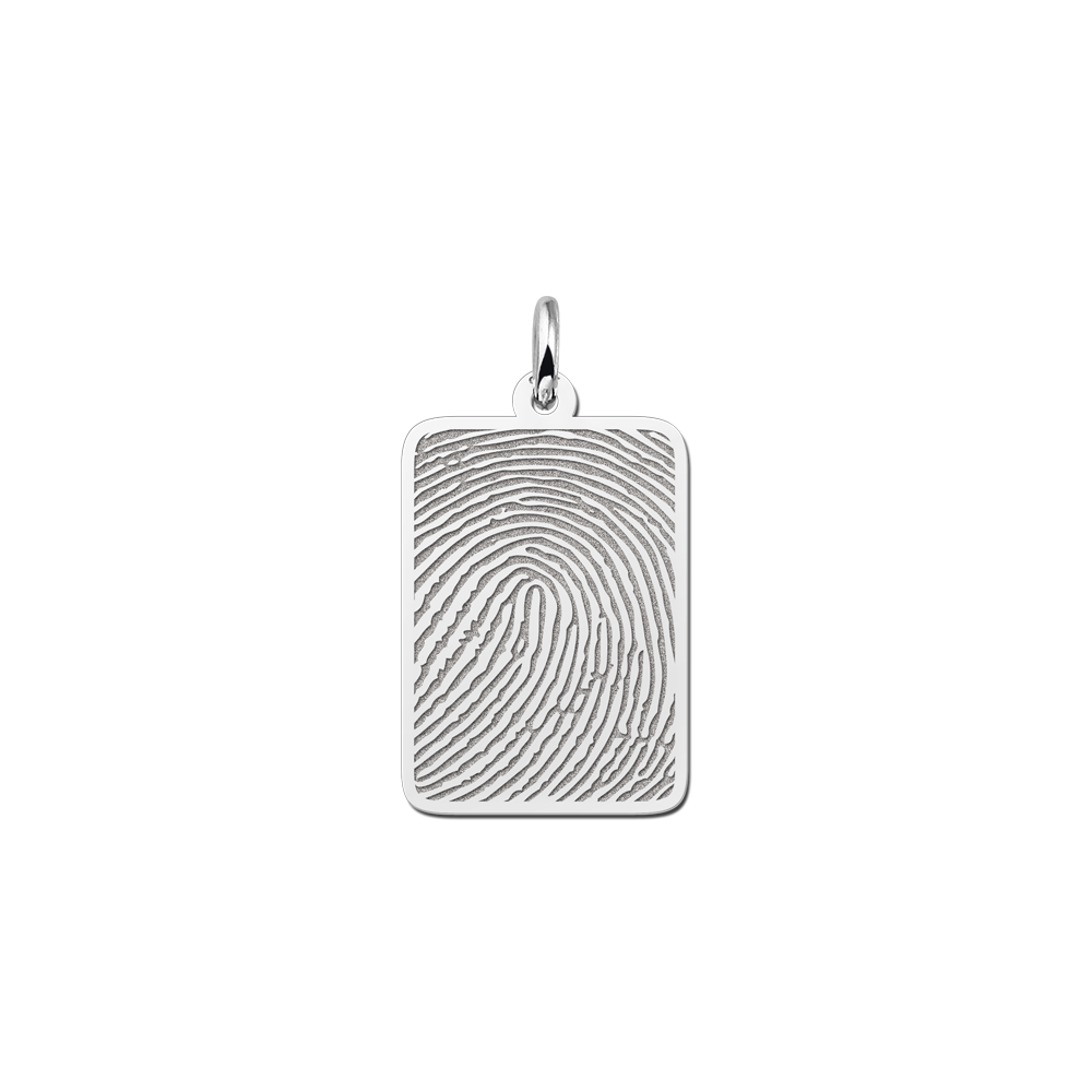 Custom Silver Fingerprint Necklace (with Free Print Kit) – Daisy Imprints  Charms