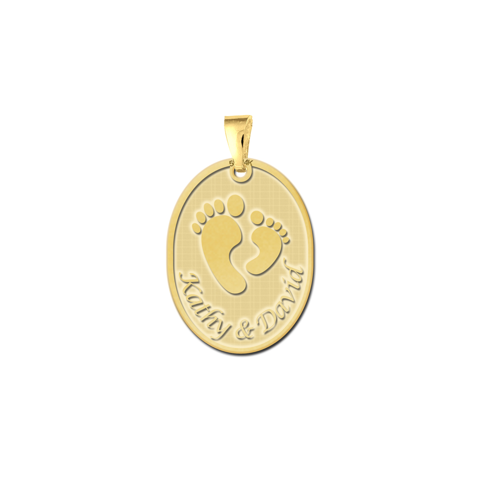 Gold Babyfeet Pendant