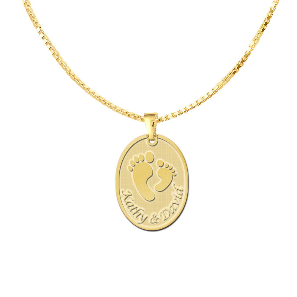 Gold Babyfeet Pendant
