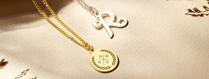 Letter necklaces